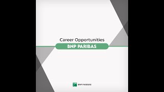 Oportunidades profissionais | BNP Paribas