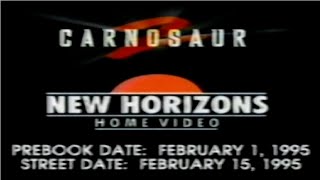 New Horizon Home Video Proudly Present Carnosaur 2 (Screener Copy Opening)