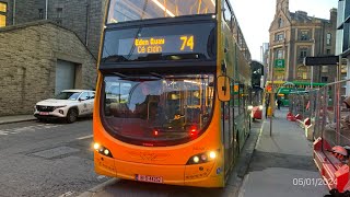 *FAST DRIVER + NEW ROUTE* | Dublin Bus Ride |  WG3, SG391 | (181-D-44252) | Route 74 to Eden Quay