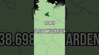 Deutsche Bundesländer nach Bruttoinlandsprodukt. Teil 1.   #deutschland #deutschlernen #geography