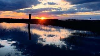 Sunset on Cedar Island Eastern Shore of Virginia