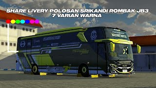 SHARE!! LIVERY POLOSAN SRIKANDI ROMBAK JB3 7 VARIAN WARNA KEREN CUY😋😋COCOK BUAT GRUP PO