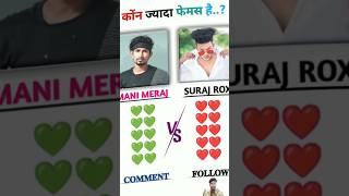 Mani Miraj u Suraj Rox#tending #sorst #editing #funny #shortsviral #youtubeshorts #vlog