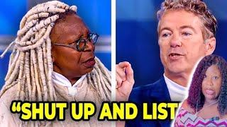 SERVED!WHOOPIE Goldberg Humiliated & SCHOOLED by Rand Paul After Asking Insanely Dumb Questions