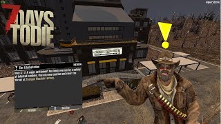 Joel's Tier 7 Infested Quest at Shotgun Messiah Factory - 7 Days to Die Gameplay