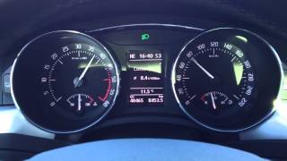 Skoda Superb 4x4 140hk 2012 DSG accelerating from 0 - 100 km/h