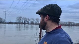 The German River Rhein has burst its banks - Hochwasser quick update