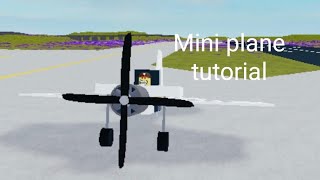 Mini plane tutorial | plane crazy tutorials