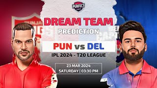 Punjab Kings vs Delhi Capitals Dream11 Team Prediction | PBKS vs DC Dream11 Team