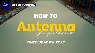 How to make Inner Shadow Text simple After Effect Tutorial