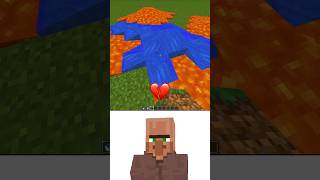 (Lava and Water Logic 😳) Minecraft Villager Ei Ei Ei Meme #minecraft #memes #funny #fyp