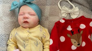 It’s Christmas Season! A Christmas outfit haul and changing Taylor into her first Christmas outfit