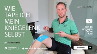 Wie tape ich mein Knie selbst?