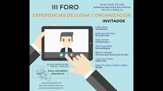 [T] III Foro — Experiencias de lucha y organización