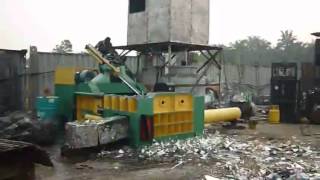 High quality Y81T-1600 Automatic scrap metal baler machine used in Malaysia!!!