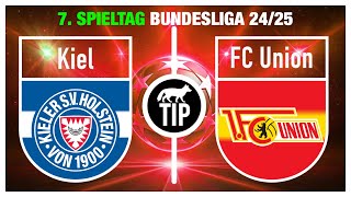 Kiel–FC Union Bundesliga, 7. Spieltag: Prognose & Tipp