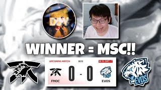 ONIC VS EVOS WINNER GOES MSC!! WHO WILL GO TO MSC TODAY?! 🔴