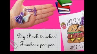 DIY trombone-pompon 🧶 - BACK TO SCHOOL 📚