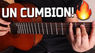 Vas a querer aprender esta base de Cumbia en guitarra (con bajo)😎