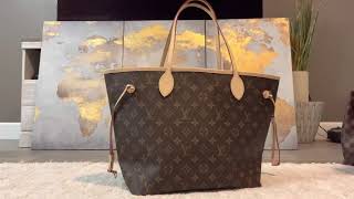 Louis Vuitton Neverfull MM Monogram Peony