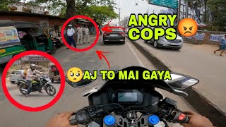 ANGRY 😡 COPS VS BIKER | AAJ TO MAI GAYA | CRAZY RIDE IN CITY