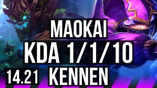 MAOKAI & Twitch vs KENNEN & Seraphine (SUP) | 1/1/10 | NA Master | 14.21