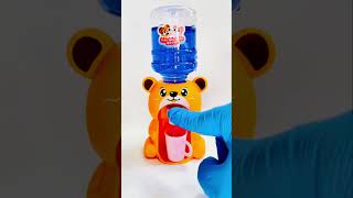 Cute Cat brown mini with blue eyes color fruit Juice | Dispenser pump #shorts #shortsvideo