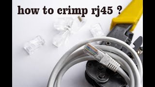 how to crimp rj45 connector