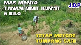 MAS MANTO TIDAK MERUBAH METODE BERTANI TETAP TUMPANG SARI // TANAM 5 KILO BIBIT KUNYIT