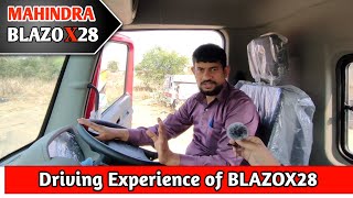 MAHINDRA BLAZO X 28 | DRIVE EXPERIENCE | MAHINDRA 2022 TRUCK | BS6.