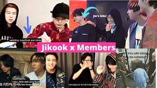 members letting us know that jikook are always together