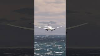 Dangerous Landing!!! boeing 777 Landing AT Small Airport MFS2020 #shorts #shots