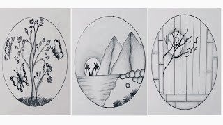 Easy circle scenery drawing || Circle drawing for beginners || Easy drawing ideas for beginners