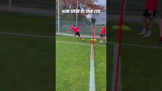 40m Speed vs 25m COD #speedtraining #speed #footballtraining #fussball #schnelligkeit #fussballer