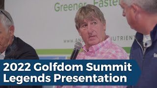 Shawn Emerson shares his take on the state of the game during the 2022 Golfdom Summit Legends panel