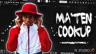 Cooking Up like Djy Ma'Ten🇲🇿🥷🏽🥶🎹 | FL Studio 20 | Amapiano Tutorial | @Antonio NA Daniel