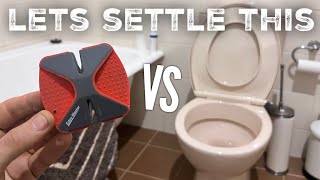 Is a toilet better than a pull through sharpener? You'll be surprised! Maybe.