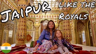 We slept in a Royal Haveli in JAIPUR - INDIA travel Vlog 🇮🇳