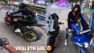 Random KTM Girl Rider Wants to Race With Me. Crazy Ride!!!