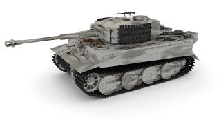 Panzer Tiger Tank Late 1944  v3 3D Model