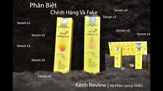 Review Serum Collagen X3 | Serun Collagen X3 Thật Và Giả | Mỹ Phẩm Sunny Trinh