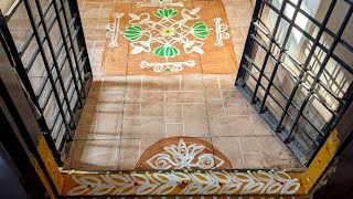 Friday rangoli నాముతో ముగ్గు easy rangoli