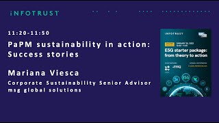 PaPM sustainability in action: success stories Mariana Viesca, msg global solutions