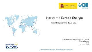 Convocatorias Horizonte Europa Energía