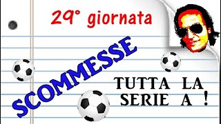 Pronostici Serie A + La Dritta& il Risultato Esatto. Analisi delle partite del 29 turno del Maestro