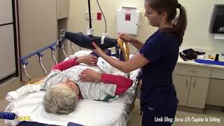 Medcare Limb Sling - Patient Lifting from Supine to Seated Positioning (X-Ray Board Placement)