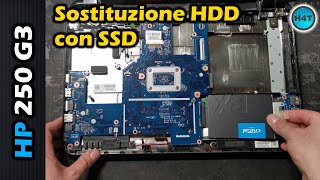 HP 250 G3 - Upgrade / sostituzione hard disk con SSD