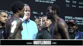 Errol Spence Jr  vs  Terence Crawford Official Weigh In