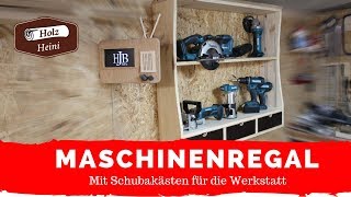 Maschinenregal Maschinenschrank für meine Werkstatt schnell selber gebaut