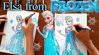 Step-by-Step - Learn How to Draw Elsa from Frozen with Ease